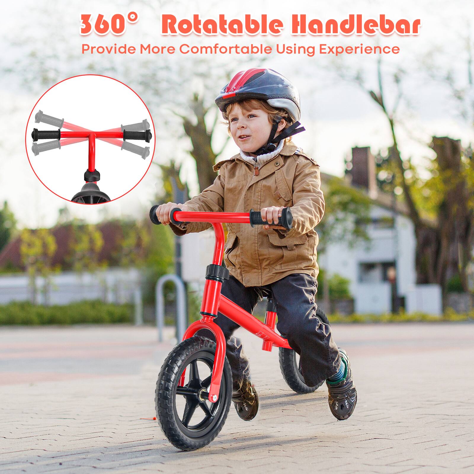 360° Rotatable Handlebar  
Provide More Comfortable Using Experience