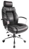 Comfort Products Inc. - Commodore II Big & Tall Leather Executive Chair - Black - Front_Standard