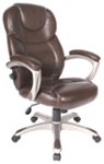 Front Zoom. Comfort Products Inc. - Granton Leather Executive Chair - Mocha Brown.