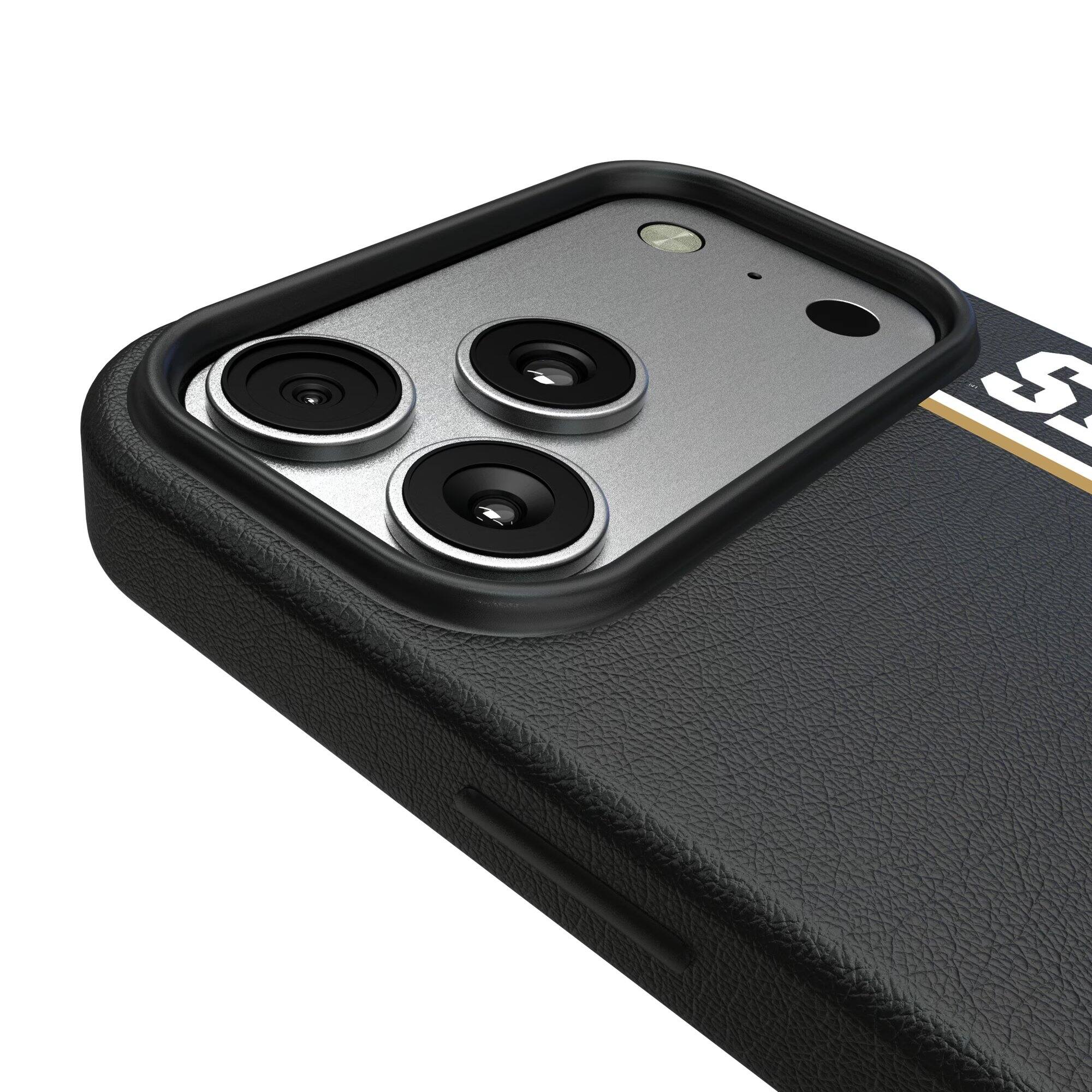 Alt View 2. Keyscaper - UCF Knights iPhone Magnetic Bump Case - 16 Pro Max - Black.