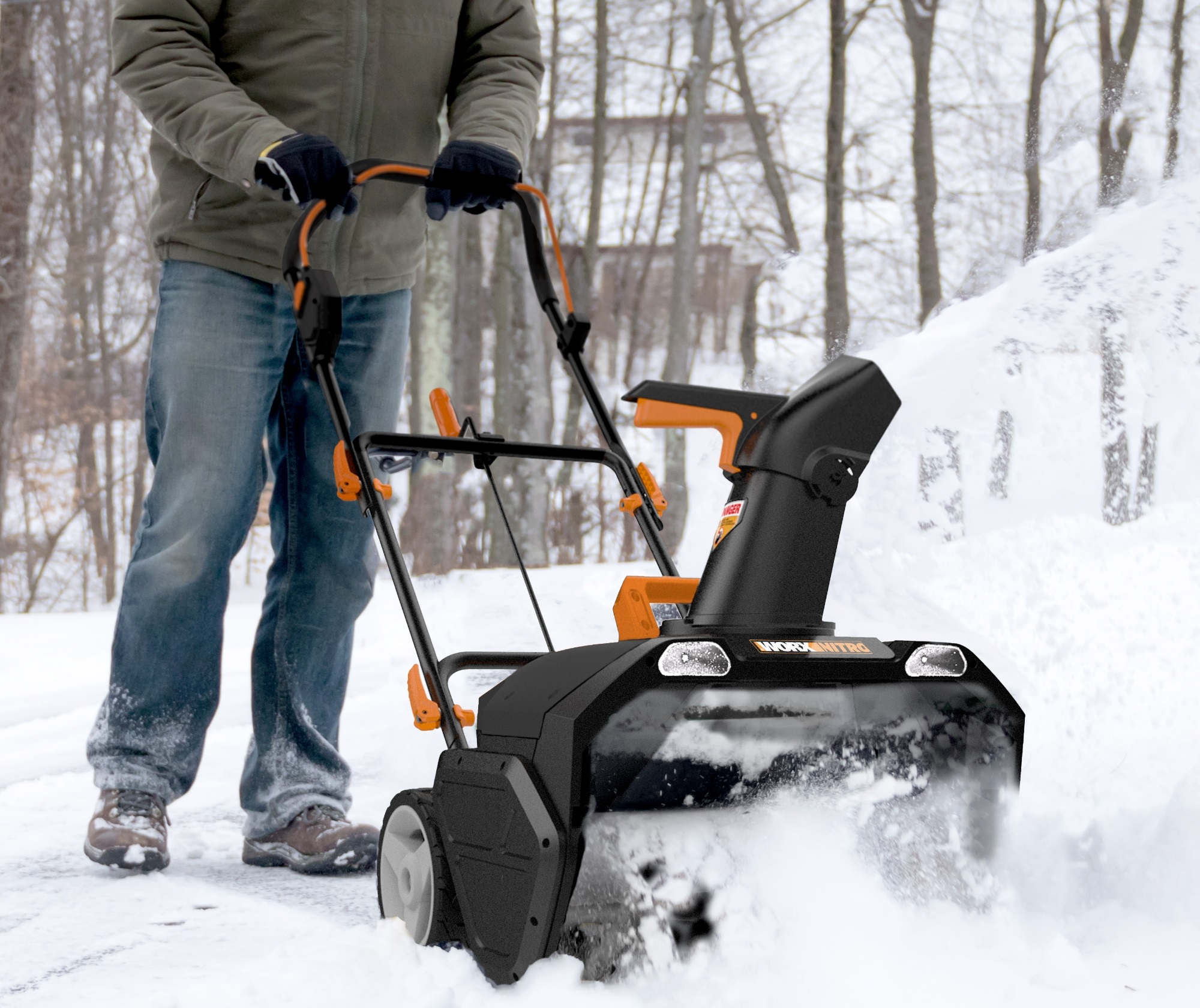 40V 12 Cordless Snow Shovel & 4.0 Ah Battery