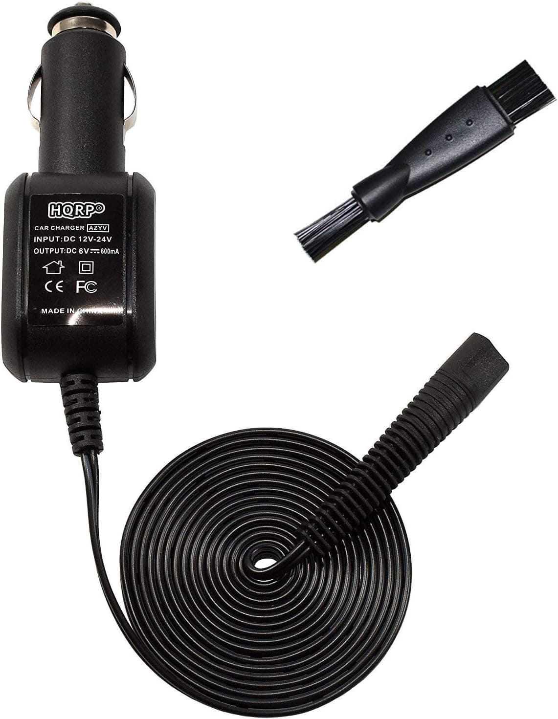 HQRP - Car Charger for Braun Cruzer 5 Beard&Head Type 5418 Trimmer Series 5 ContourPro 570s-4, 570cc 570cc-3 570cc-4 590cc