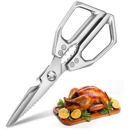 Giantpower - Kitchen Scissors for Food, Stainless Steel Poultry Shears, Scissors All Purpose for Chicken Wing, Meat, Fish, Turkey