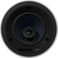 Bowers & Wilkins - CI600 Series 6" In-Ceiling Speaker w/ Cast Basket, Aramid Fiber Midbass and Nautilus Tweeter- Paintable White (Each) - White - Front_Zoom