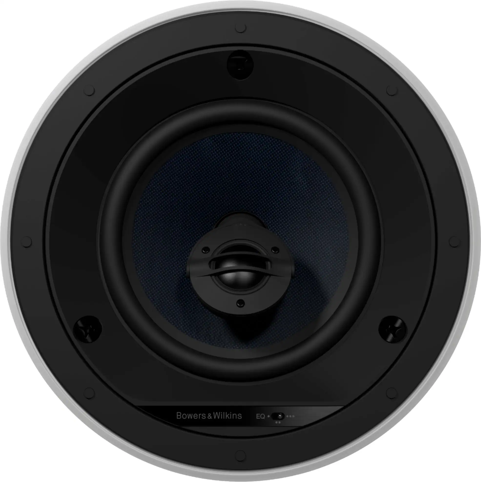Front. Bowers & Wilkins - CI600 Series 6" In-Ceiling Speaker w/ Cast Basket, Aramid Fiber Midbass and Nautilus Tweeter - (Each) - Paintable White.