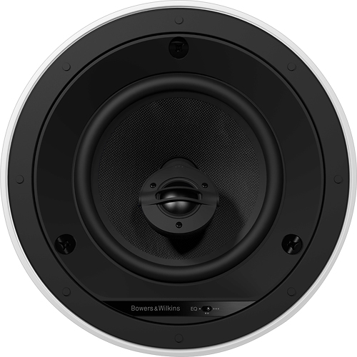 Bowers & Wilkins - CI600 Series 6" In-Ceiling Speakers with Glass Fiber Midbass and Pivoting Tweeter- Paintable White (Each) - White