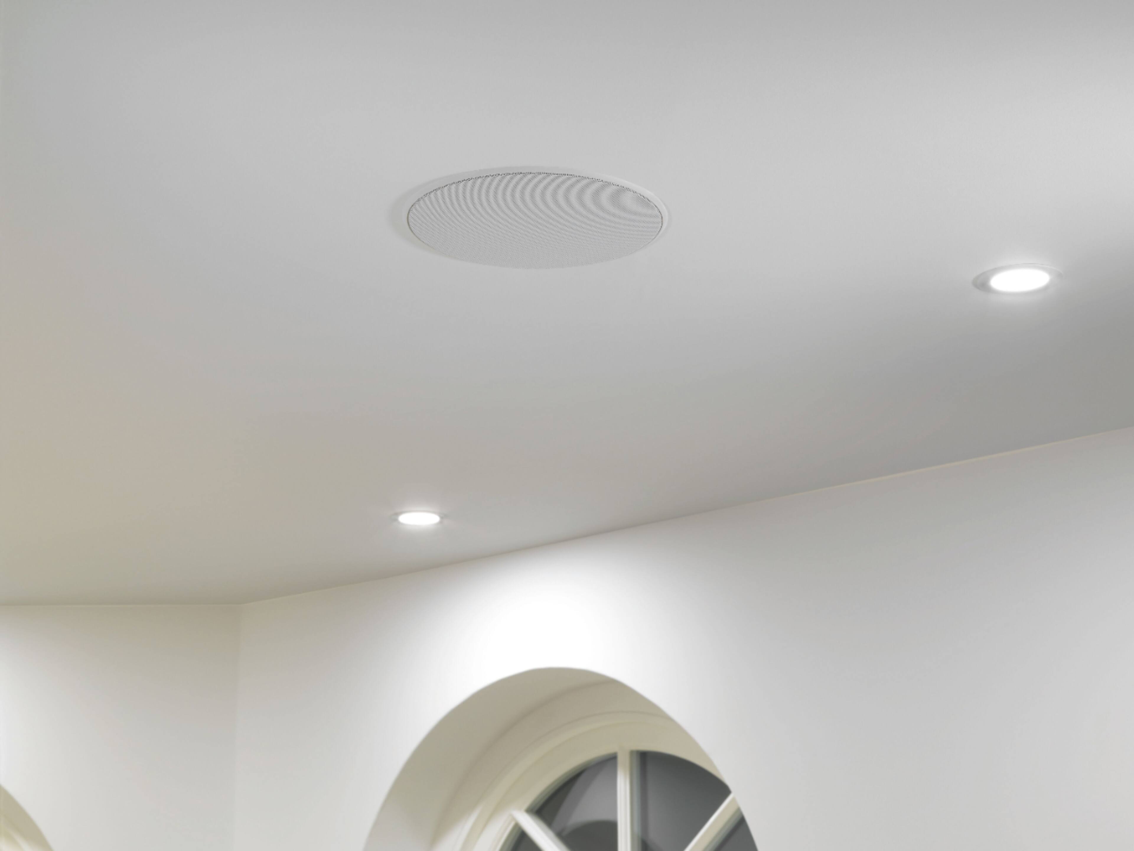 Alt View 18. Bowers & Wilkins - CI600 Series 6" In-Ceiling Speakers with Glass Fiber Midbass and Pivoting Tweeter - (Each) - Paintable White.