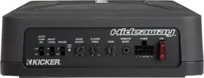 KICKER - Hideaway 8" Subwoofer with Enclosure and Integrated 150W Amplifier - Black