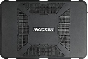 KICKER - Hideaway 8" Subwoofer with Enclosure and Integrated 150W Amplifier - Black - Front_Zoom