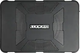 KICKER - Hideaway 8" Subwoofer with Enclosure and Integrated 150W Amplifier - Black