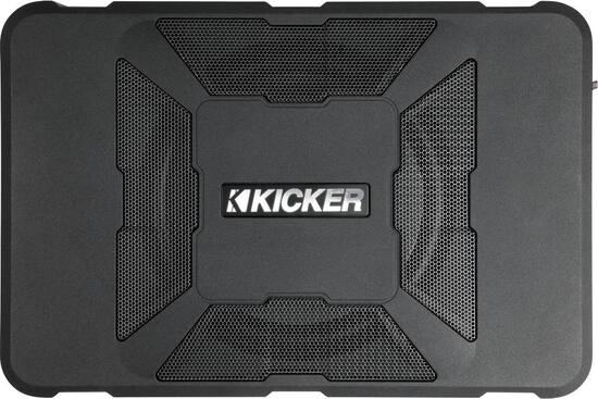 Kicker Hideaway 8 Subwoofer With Enclosure And Integrated 150w Amplifier Black