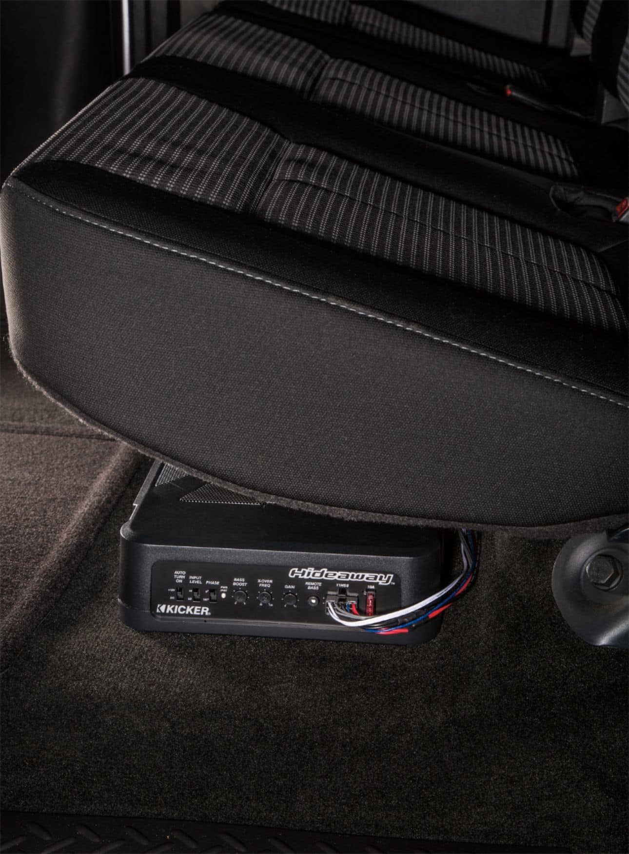 Alt View 13. KICKER - Hideaway 8" Subwoofer with Enclosure and Integrated 150W Amplifier - Black.