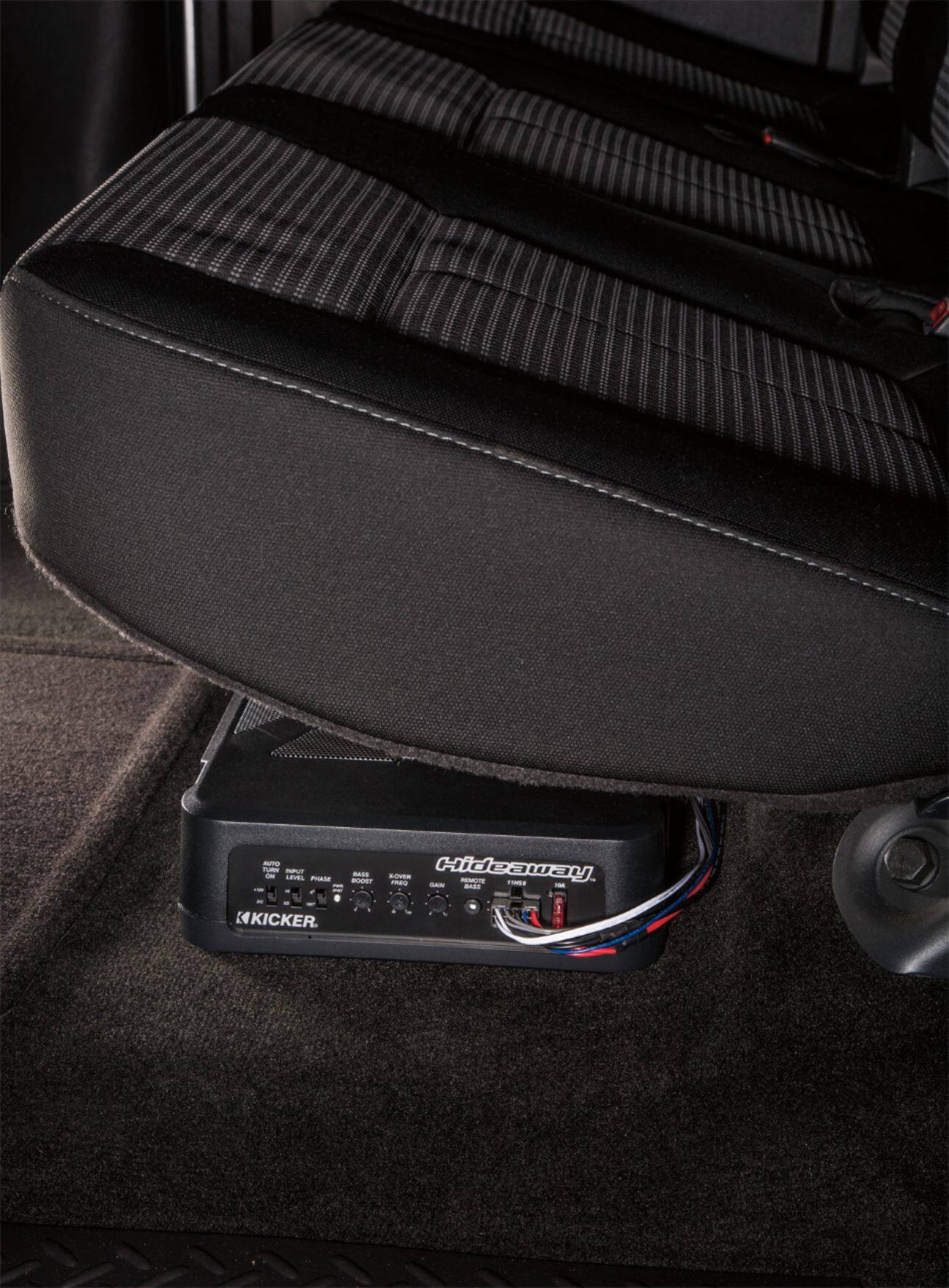 Alt View 13. KICKER - Hideaway 8" Subwoofer with Enclosure and Integrated 150W Amplifier - Black.