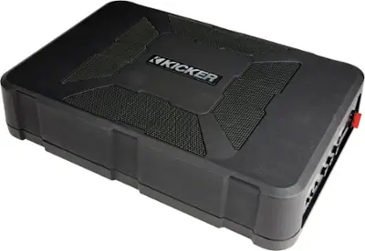 KICKER - Hideaway 8" Subwoofer with Enclosure and Integrated 150W Amplifier - Black