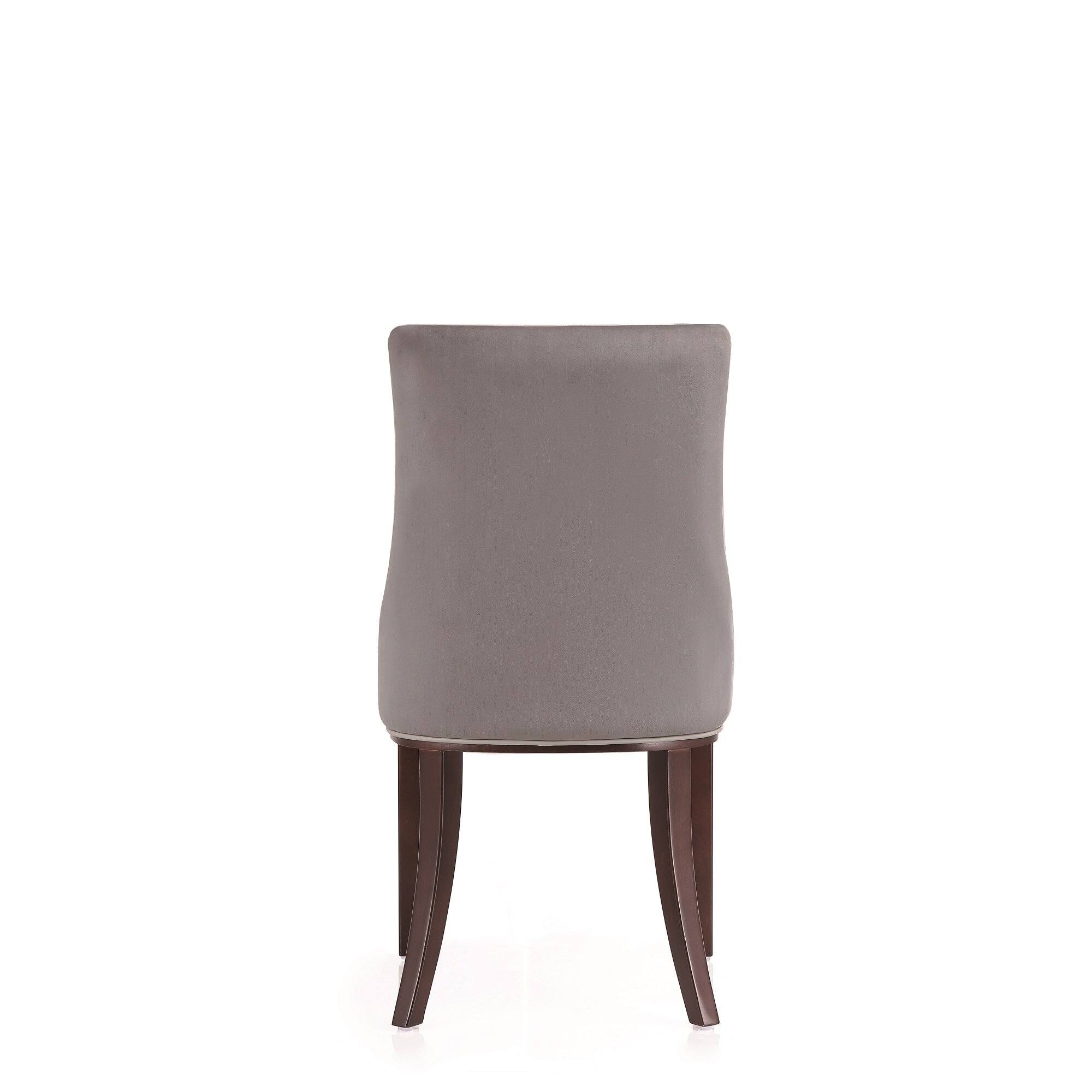 Alt View 6. Manhattan Comfort - Shubert Modern 8-Piece Dining Chair Set - Light Gray.