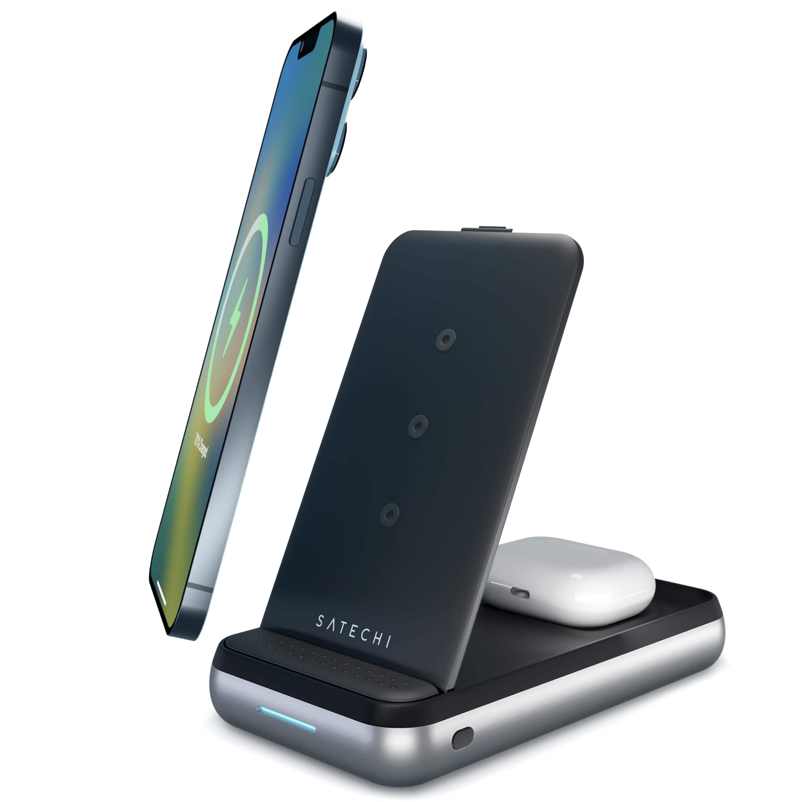 Satechi - Duo Wireless Charger Power Stand - Orange