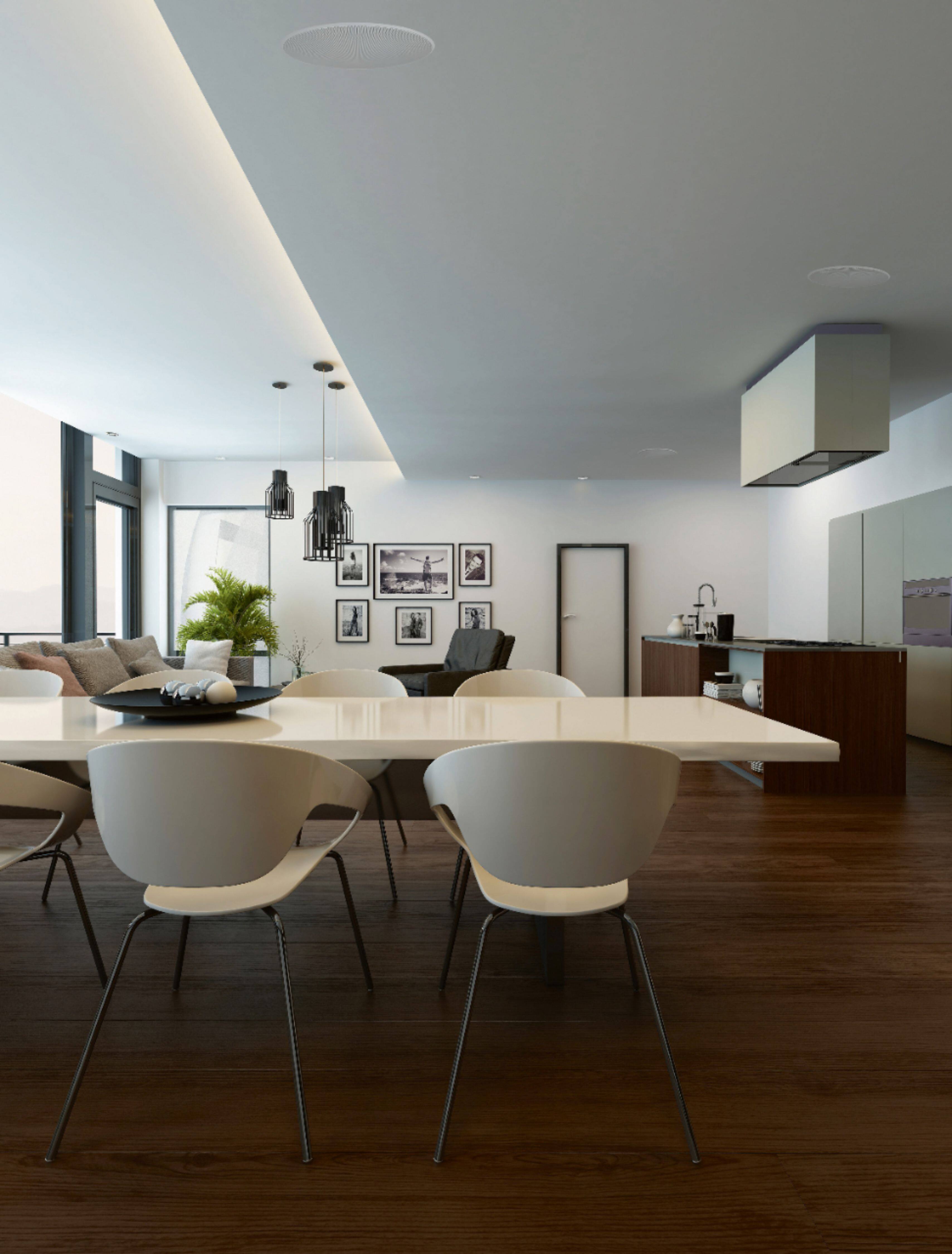 Alt View 11. Bowers & Wilkins - CI300 Series 6" In-Ceiling Speaker - (Pair) - Paintable White.