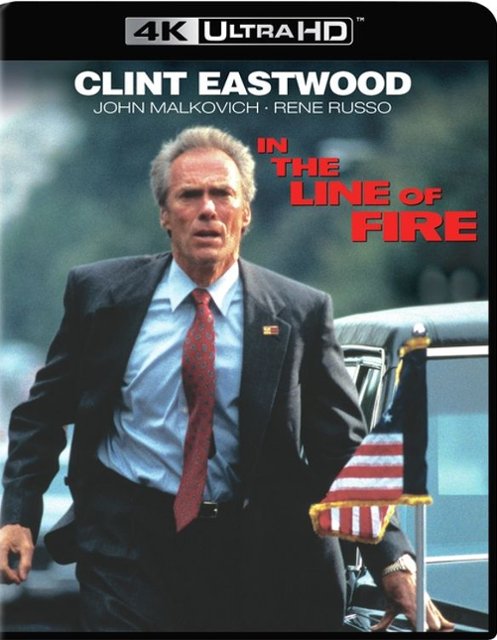 Front Standard. In the Line of Fire [4K Ultra HD Blu-ray] [1993].