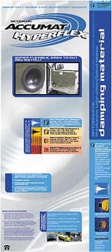 Front Standard. Scosche - Accumat HyperFlex Sound-Damping Kit for Most Car Doors and Trunks.