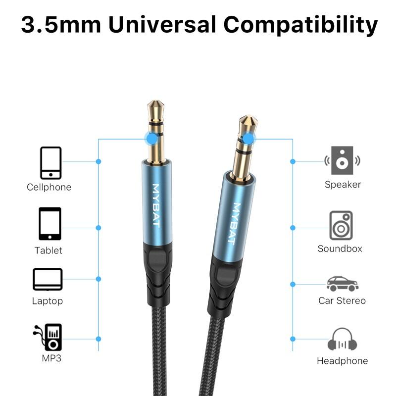 3.5mm Universal Compatibility

Cellphone
Tablet
Laptop
MP3
Speaker
Soundbox
Car Stereo
Headphone