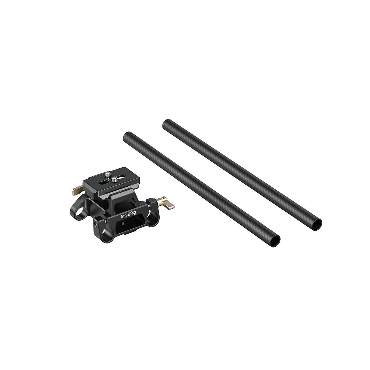 Alt View 2. Smallrig - SmallRig Arca-Type Mount Plate with 15mm Dual Rod Clamp.