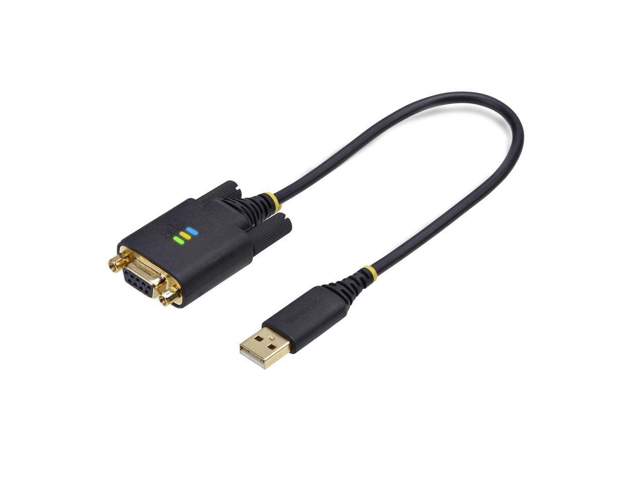 Alt View 2. StarTech.com - StarTech 1ft (30cm) USB to Null Modem Serial Adapter Cable 1P1FFCN-USB-SERIAL.