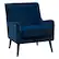 Angle Zoom. CorLiving - Elwood Modern Accent Chair - Dark Blue.