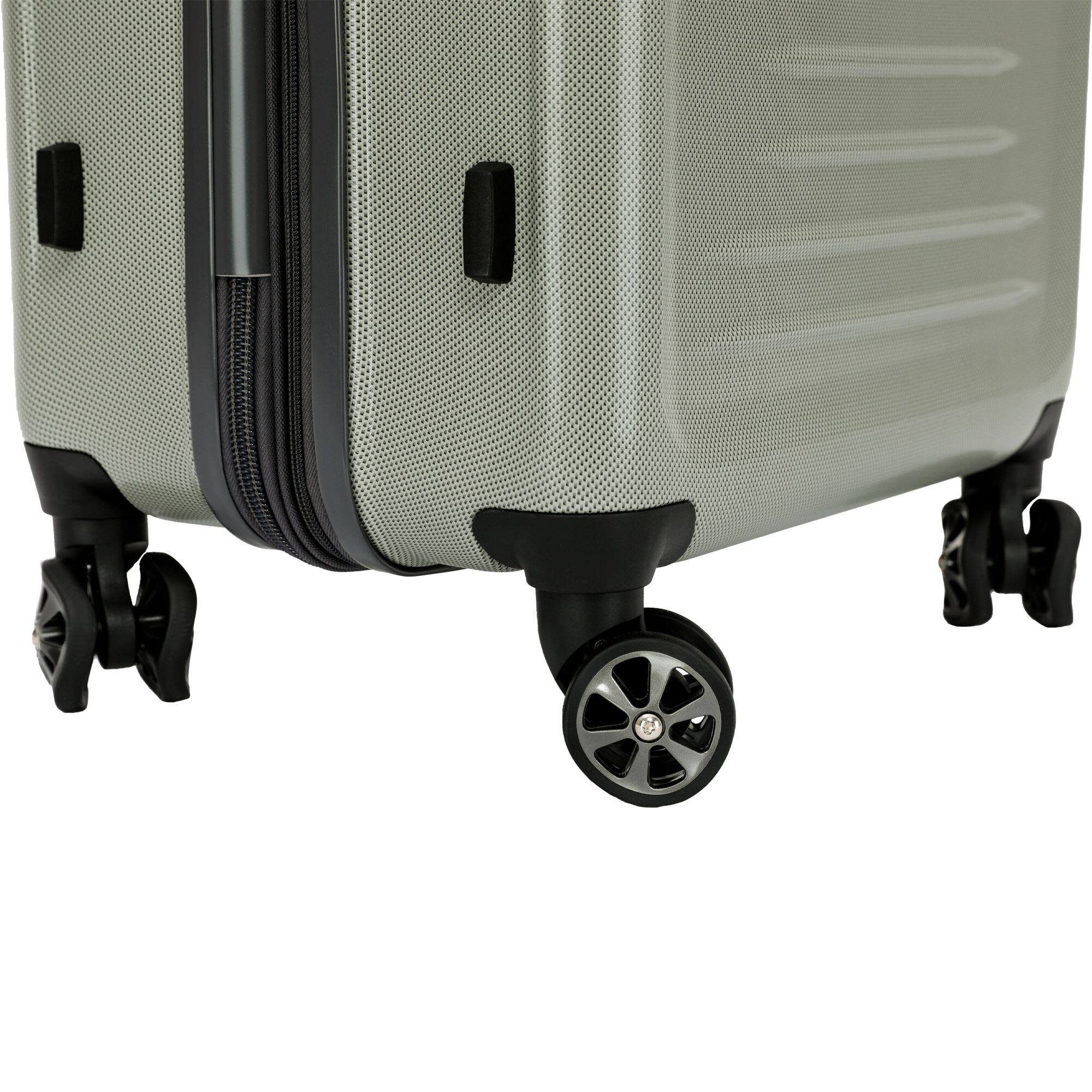 Spyder Rails 25 Inch Expandable Hardside Upright Suitcase with 360