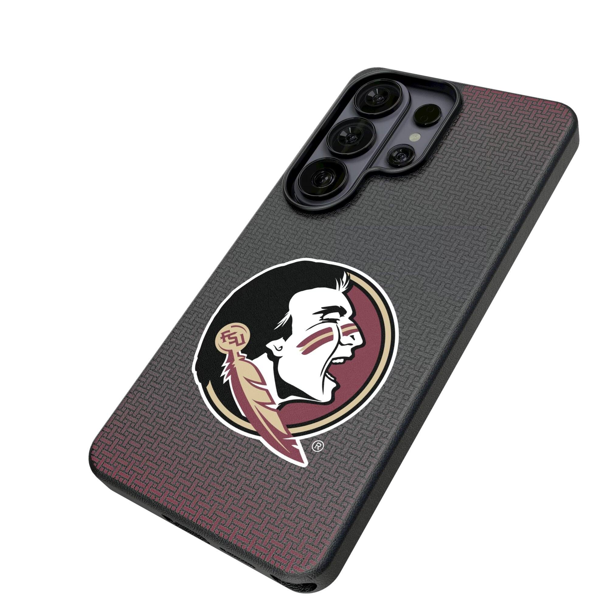 Alt View 1. Keyscaper - Florida State Seminoles Linen Galaxy Magnetic Bump Case - S24 - Black.