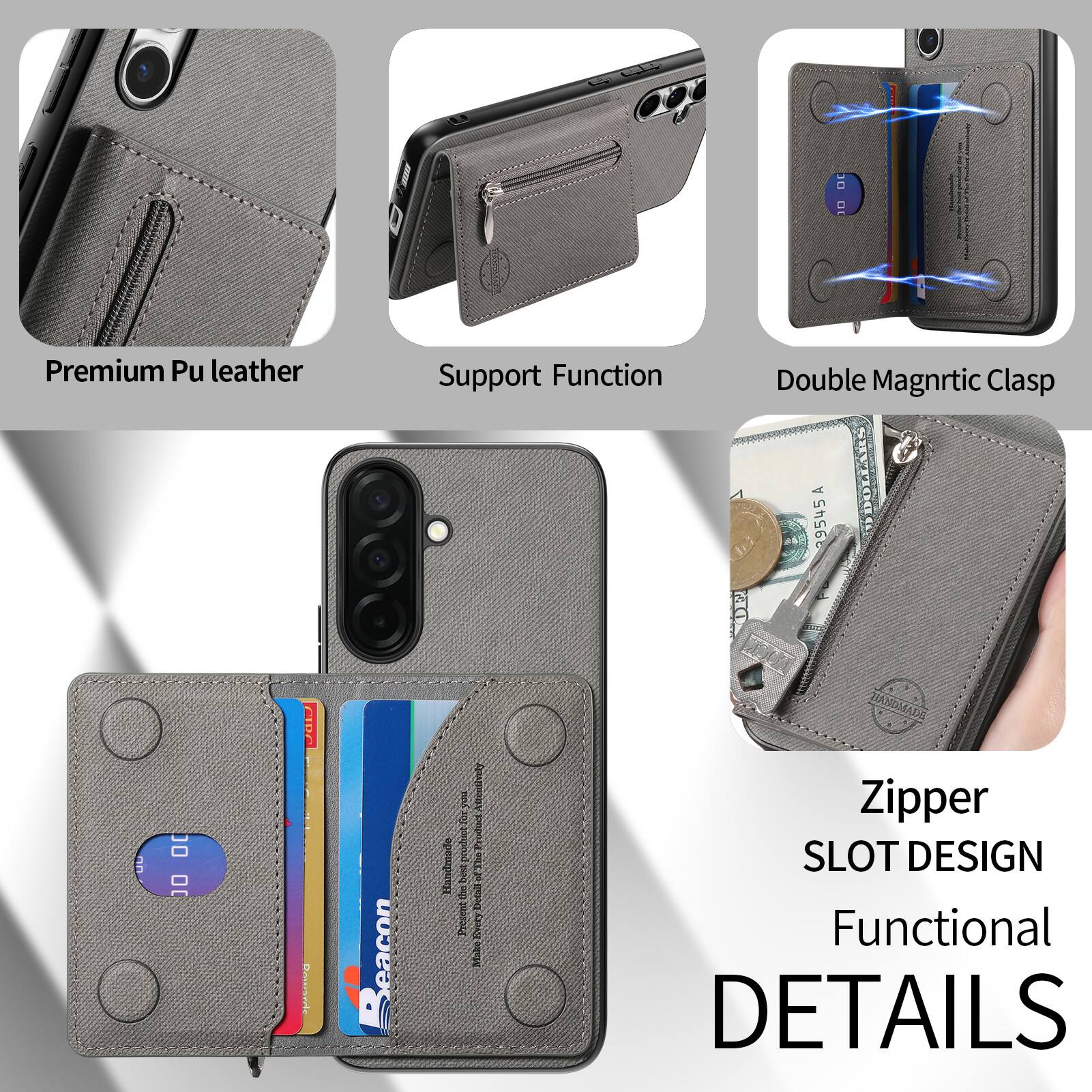 DO D Premium Pu leather Support Function Double Magnetic Clasp A 39545 OFA S 0 D CIBC Onarsade eacon I Attotnscribe for aigoad Product Eabcnade The best a the Dotali Premit C Make BANMADE Zipper SLOT DESIGN Functional DETAILS