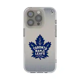Keyscaper - NHL - Toronto Maple Leafs Linen Logo iPhone Clear Case - 15 - Multicolor