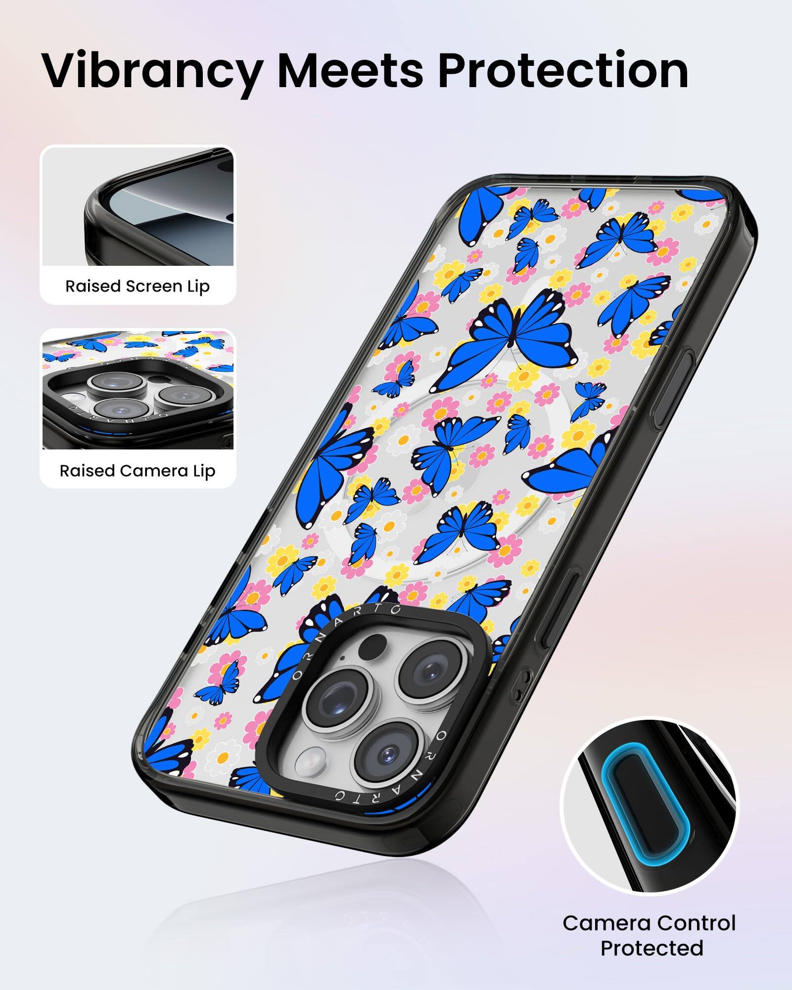 Vibrancy Meets Protection

Raised Screen Lip

Raised Camera Lip

Camera Control Protected