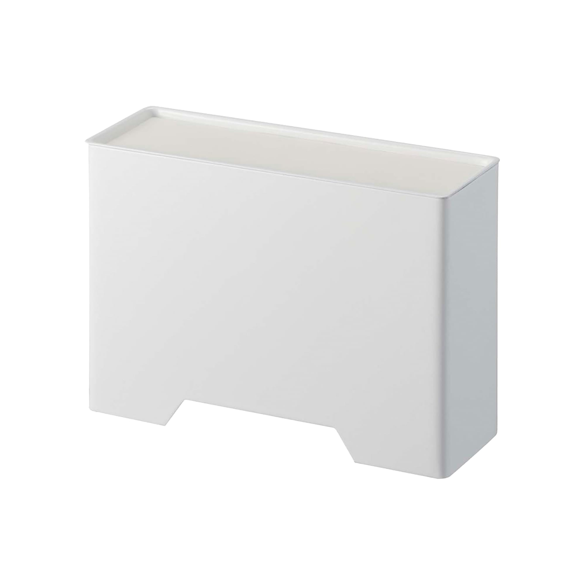 Alt View 3. Yamazaki Home - Magnetic Face Mask Dispenser - Steel - White.