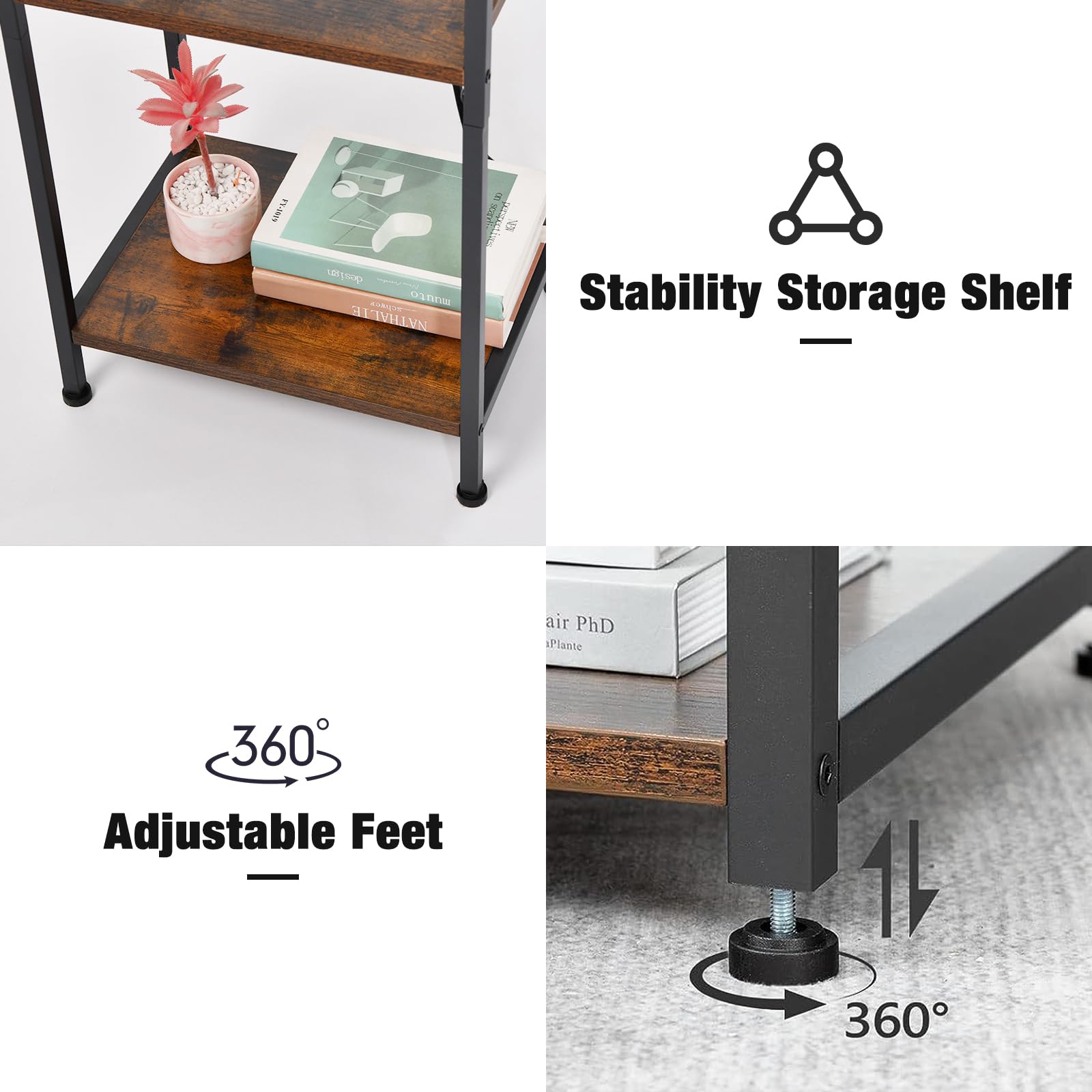 3.5899 M (LS ST 1) NATHALIE Stability Storage Shelf  
Air PhD iPlante 360 Adjustable Feet
