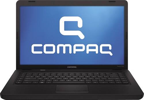 Front Standard. Compaq - Factory-Refurbished Laptop / AMD V-Series Processor / 15.6" Display / 2GB Memory - Black.