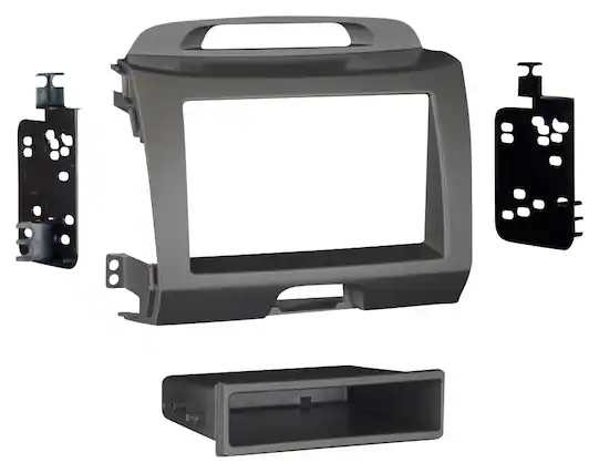 Front. Metra - Dash Kit for Select 2011-2016 Kia Sportage - Gray.