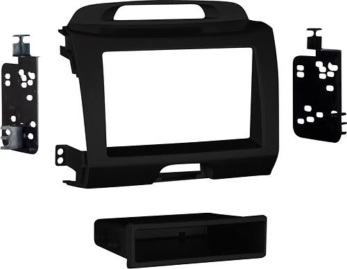 Angle. Metra - Dash Kit for Select 2011-2016 Kia Sportage DIN DDIN - Charcoal.