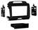 Front. Metra - Dash Kit for Select 2011-2016 Kia Sportage DIN DDIN - Charcoal.
