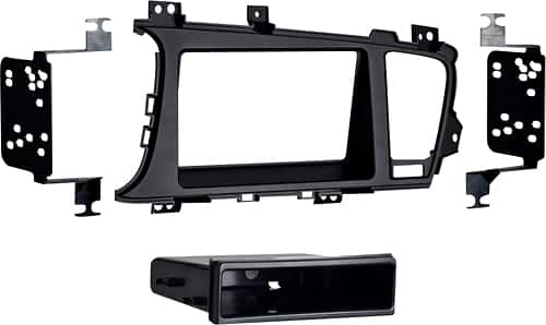 Angle. Metra - Dash Kit for Select 2011-2013 Kia Optima DIN - Black.