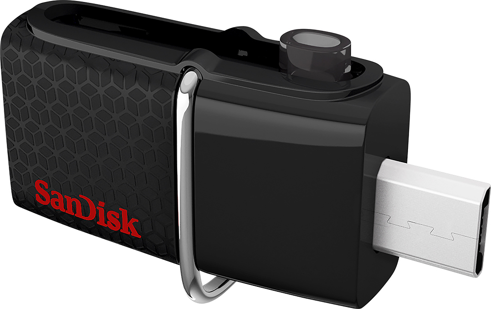 muskel rynker vase SanDisk Ultra 32GB Micro USB/USB 3.0 Flash Drive Black SDDD2-032G-A46 -  Best Buy