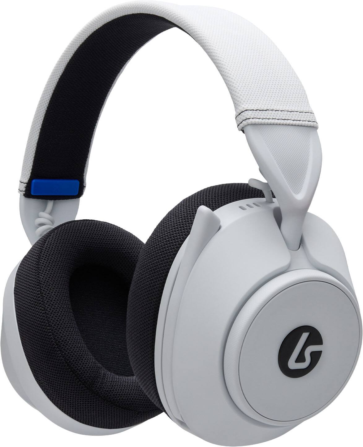 Angle. LucidSound - LS500P Wireless Over Ear Bluetooth Gaming Headset for PlayStation - White.