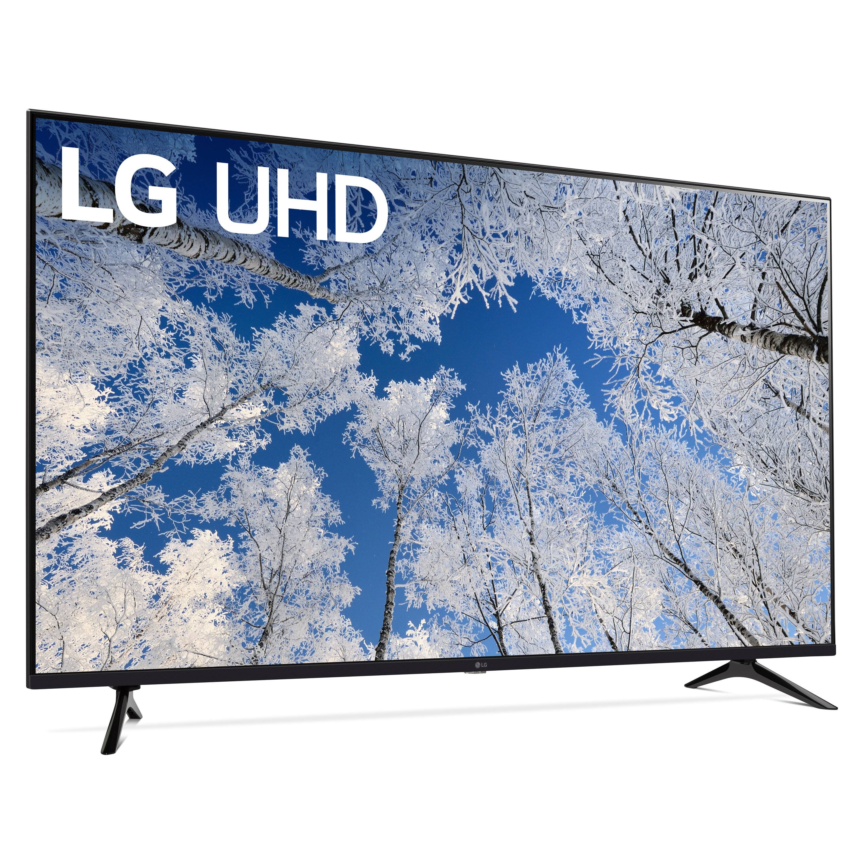 Left. LG - 55” Class UQ70 Series LED 4K UHD Smart webOS TV - Black.
