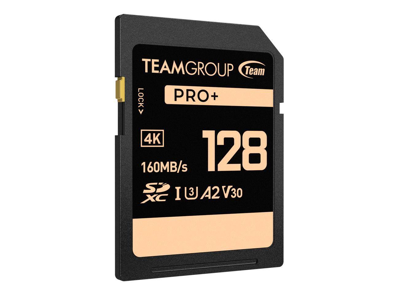 TEAMGROUP Team  
PRO+  
LOCK  
4K  
128  
160MB/s  
XC  
I3J A2 V30