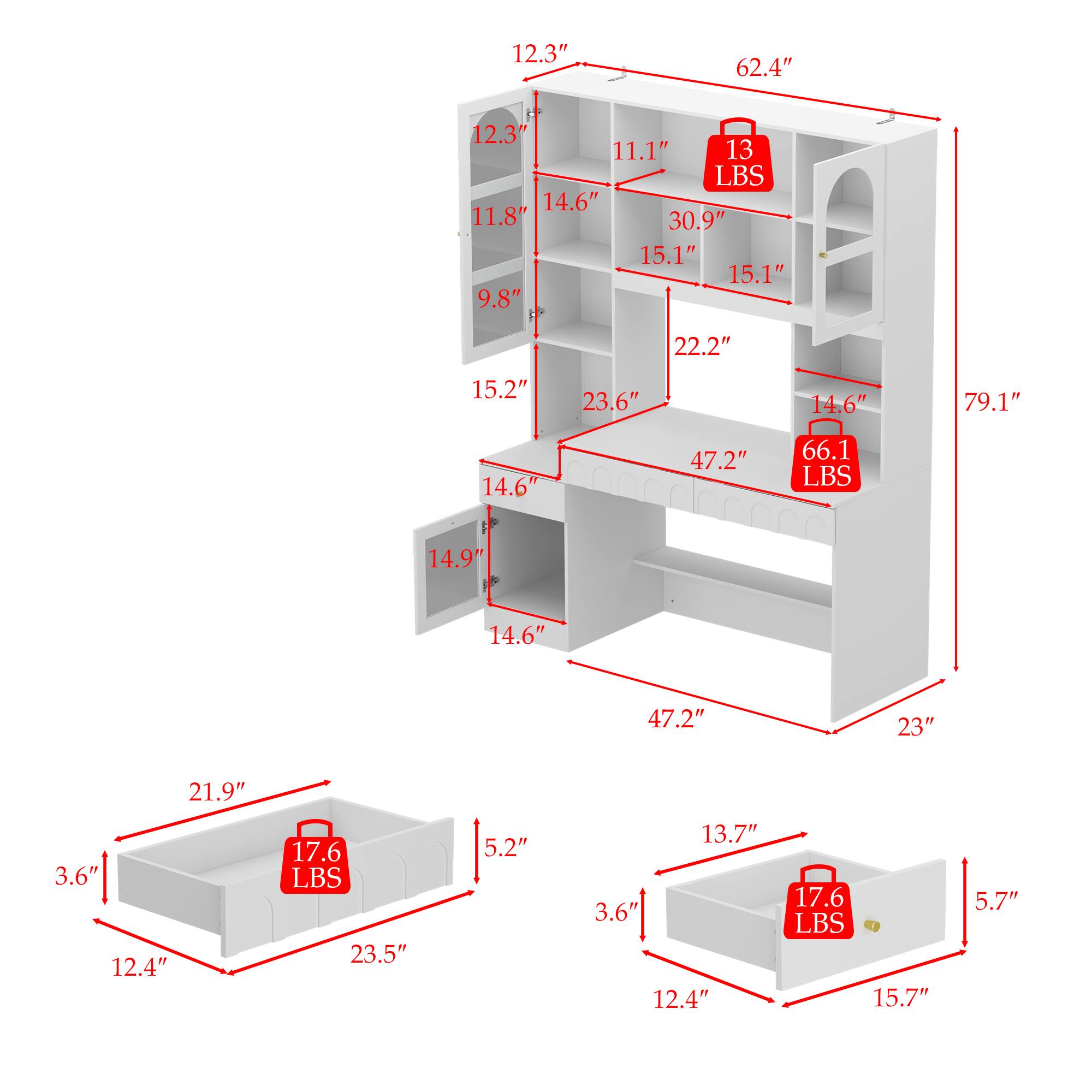 - 12.3"
- 62.4"
- 12.3"
- 11.1"
- 13 LBS
- 14.6"
- 11.8"
- 30.9"
- 15.1"
- 15.1"
- 9.8"
- 22.2"
- 15.2"
- 23.6"
- 14.6"
- 79.1"
- 14.6"
- 47.2"
- 66.1 LBS
- 14.9"
- 14.6"
- 47.2"
- 23"
- 21.9"
- 3.6"
- 12.4"
- 17.6 LBS
- 23.5"
- 5.2"
- 13.7"
- 3.6"
- 12.4"
- 17.6 LBS
- 15.7"
- 5.7"