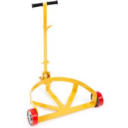 VEVOR - 55 Gallon Drum Dolly, 1200 lbs Load Capacity,Barrel Dolly Cart Drum Caddy Round Dolly Steel Low Profile,Heavy Duty Steel - Yellow