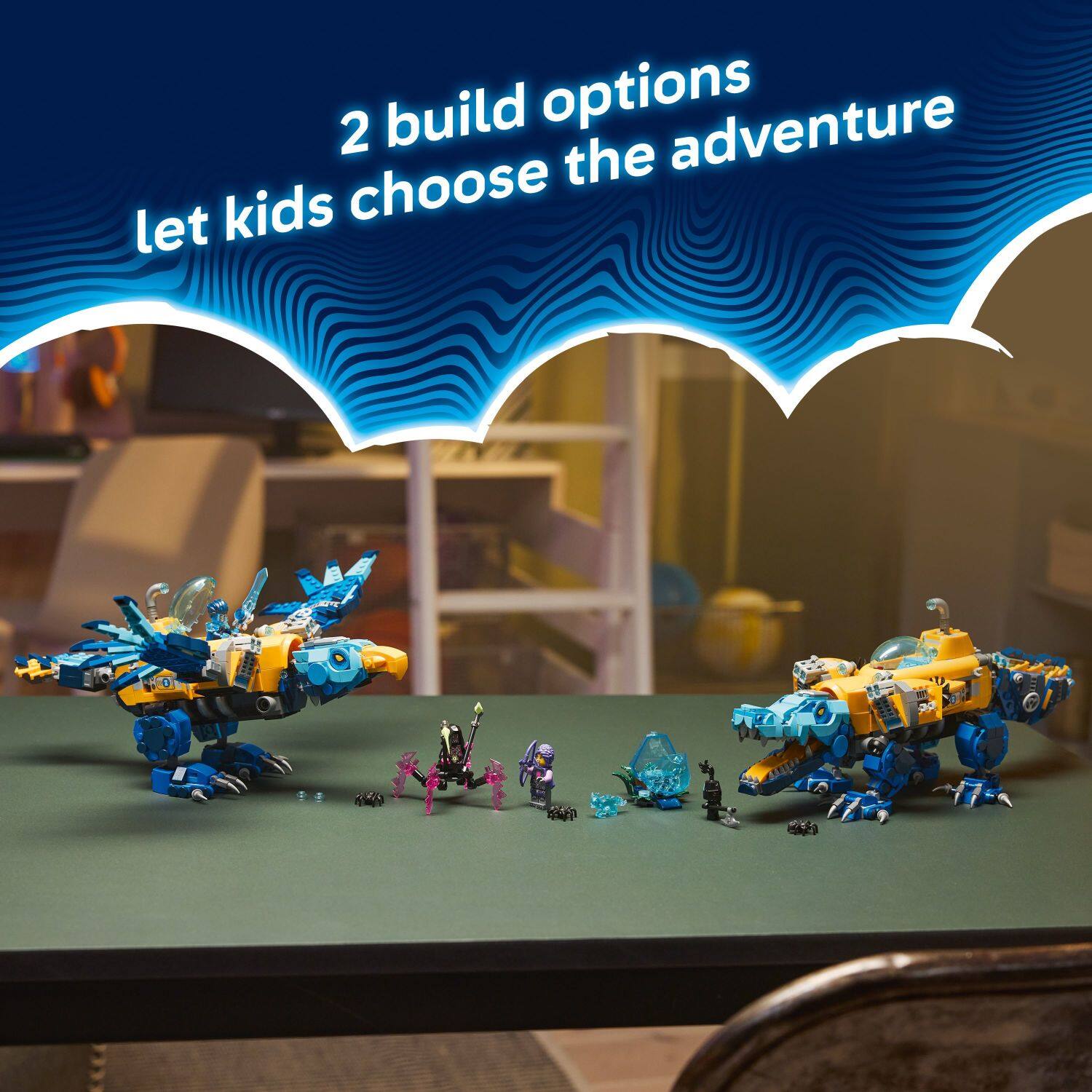 2 build options let kids choose the adventure
