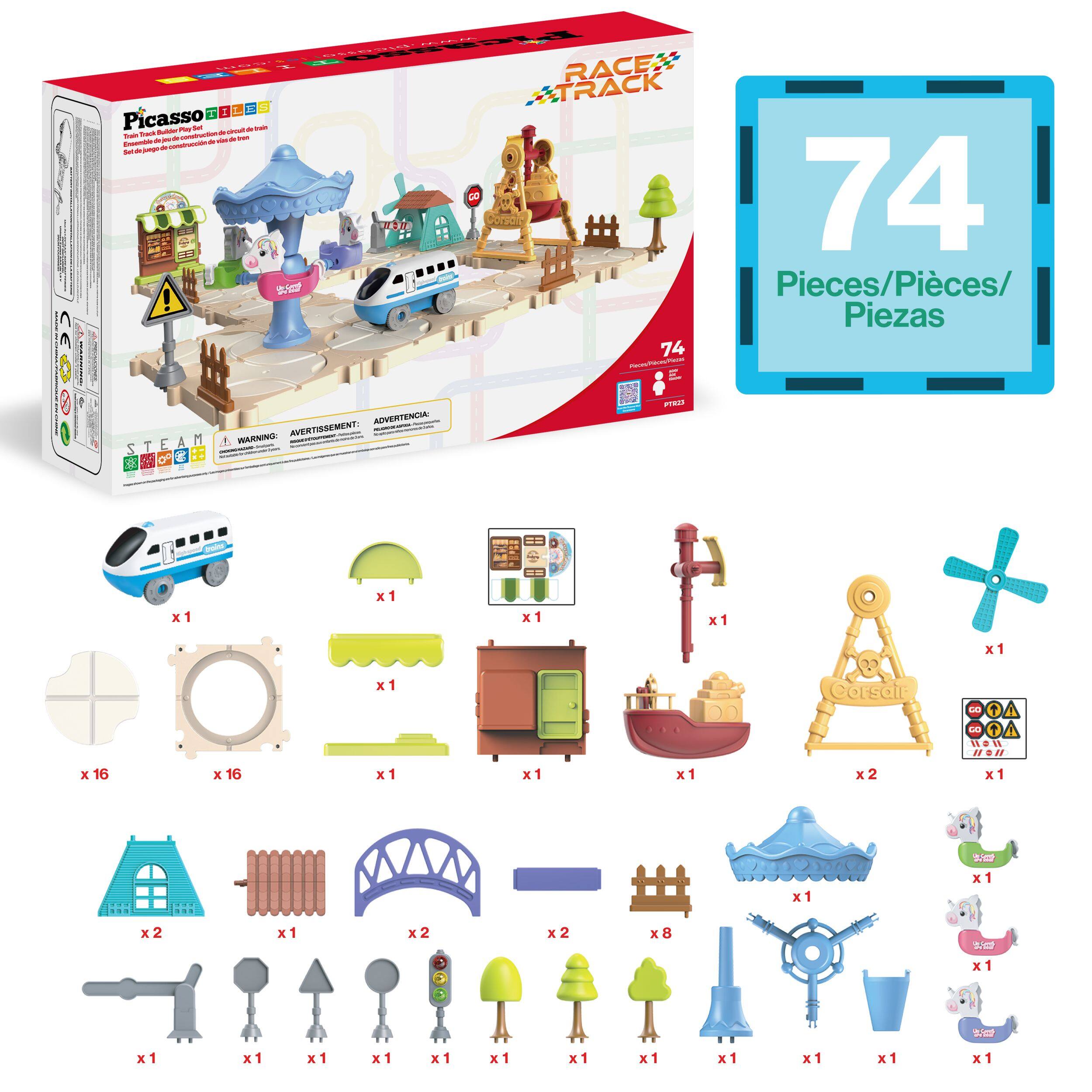 CE M: T 1 Picasso A - 1 - - -al Sad A - - - - - - - - - - tan ! B RACE TRACK 74 P 74 Pieces/Pieces/Piezas STEAM ADVERTENCIA AVERTISSEMENT: WARNING ee: PTUA x1 1 x1 x1 x1 1 x1 x1 Corsatr 24 f C + EA TL x 16 x 16 x1 x1 x1 x2 x1 x1 2o x1 x2 x1 x2 x2 x8 2 x1 3 2 x1 x1 x1 x1 x1 x1 x1 x1 x1 x1 x1