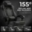 LUCKRACER 155 RECLINE, REST AND RECHARGE "90~155 Infinite Adjustment Footrest for Added Comfort" 90 110 130 155 Work Reading Watch Movie Take a nap