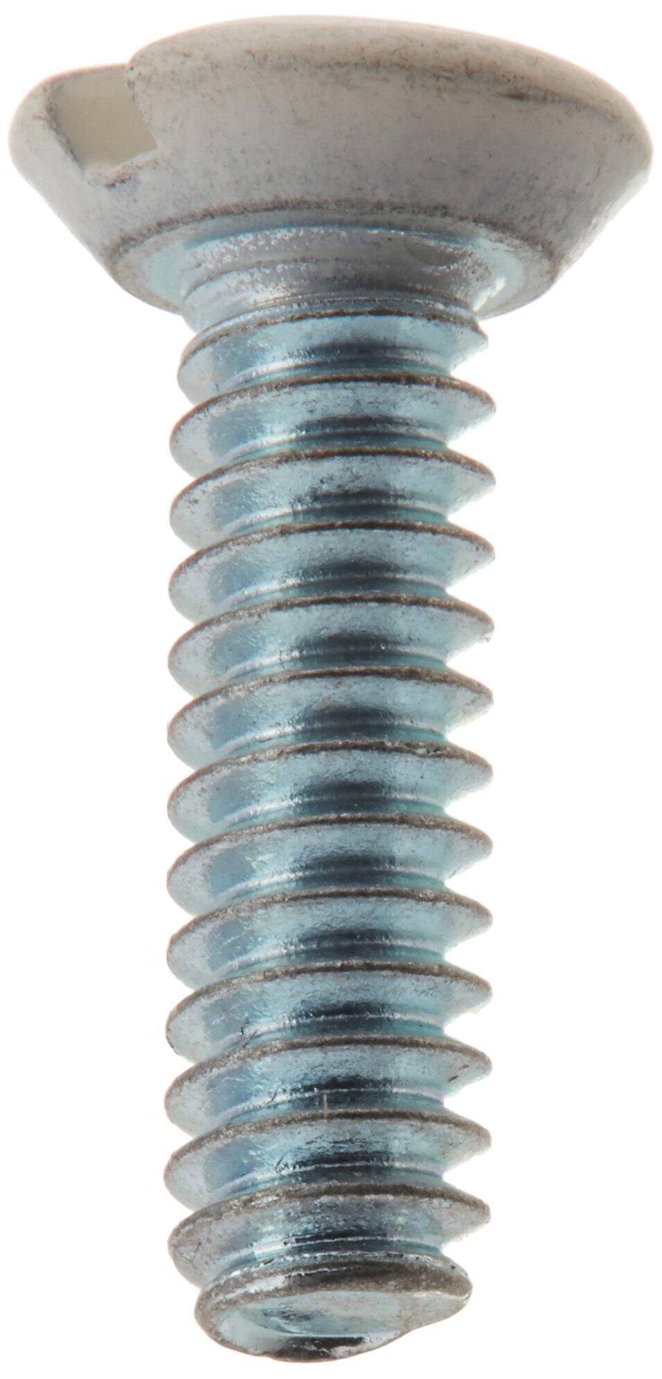 Angle. Leviton - Standard Wallplate Screws, 20-Pack, Phillips Oval Head #2-56 - White.