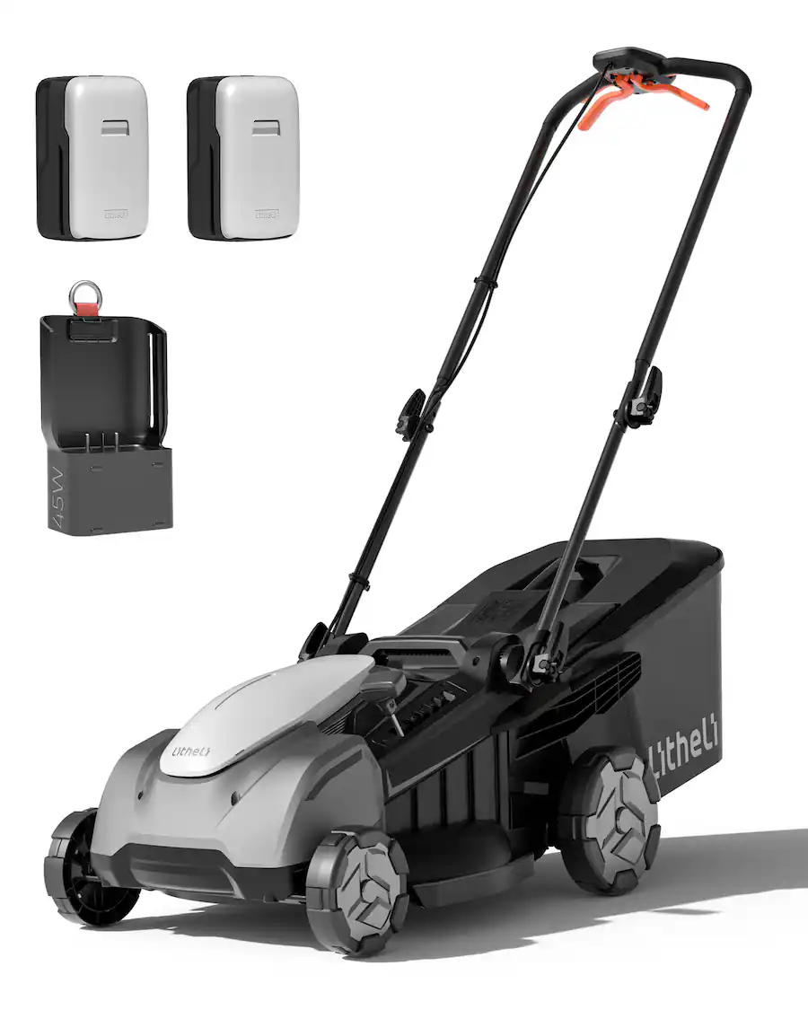 Lithely Litheli Cordless Brushless Self Propelled Lawn Mower , 2*40V 18 ...